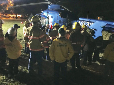 Joint training with Life Flight, Corbett Fire and the Citizen Patrol